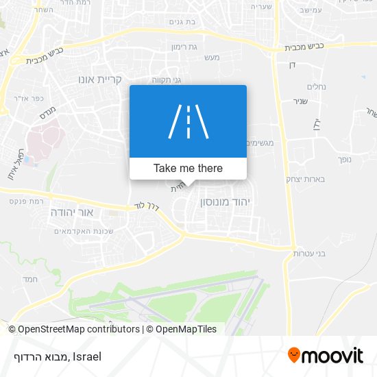 מבוא הרדוף map