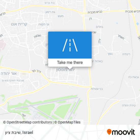 שיבת ציון map