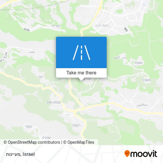 מעיינות map
