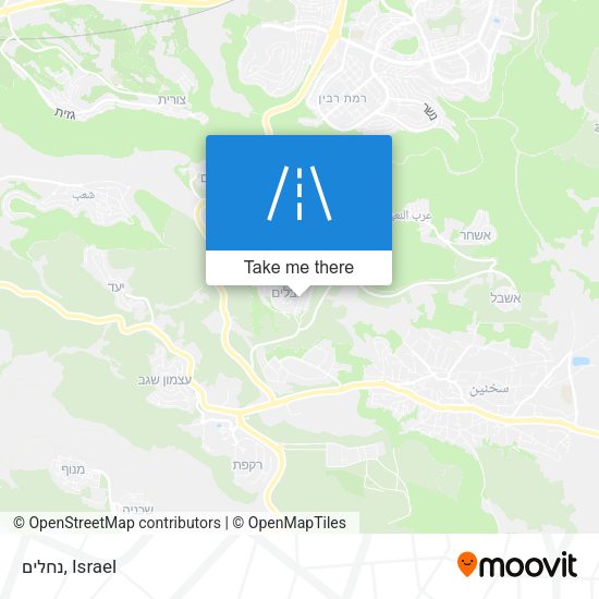 נחלים map