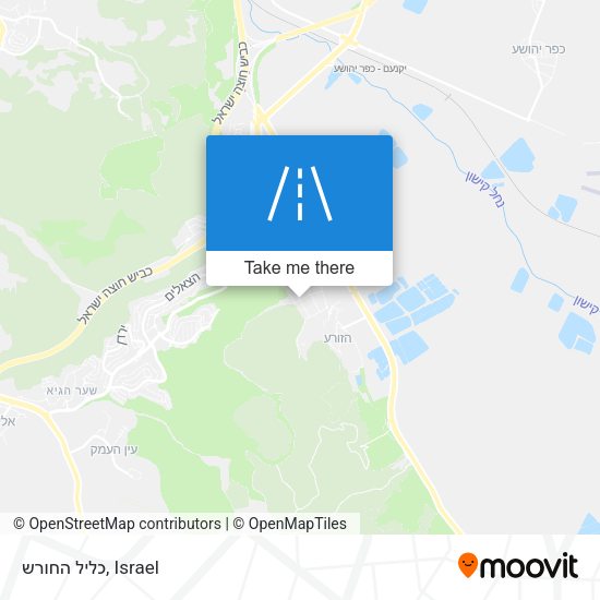 כליל החורש map