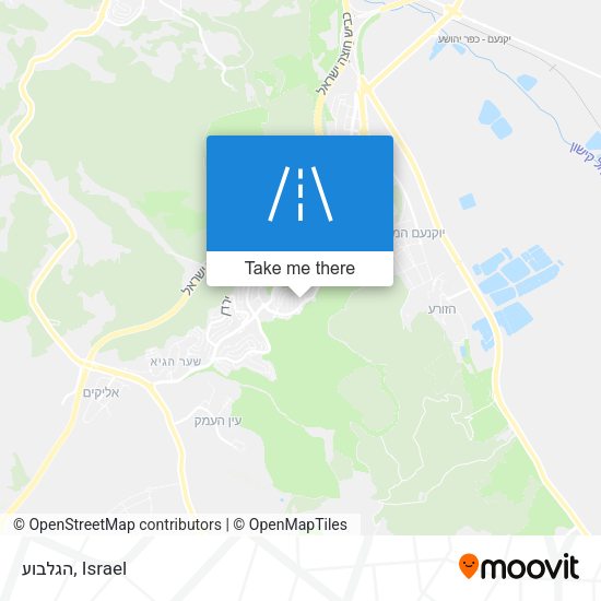 הגלבוע map