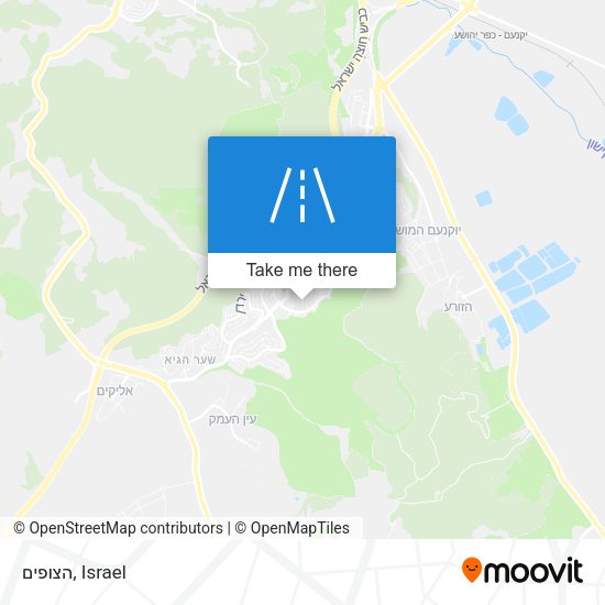 הצופים map