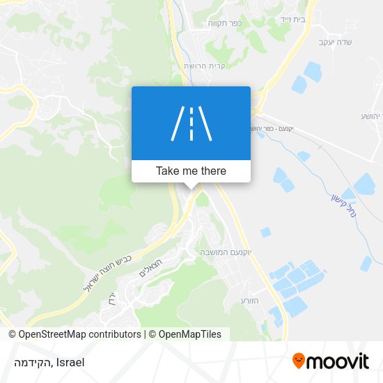 הקידמה map