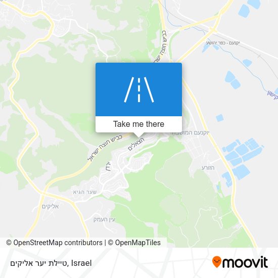 טיילת יער אליקים map