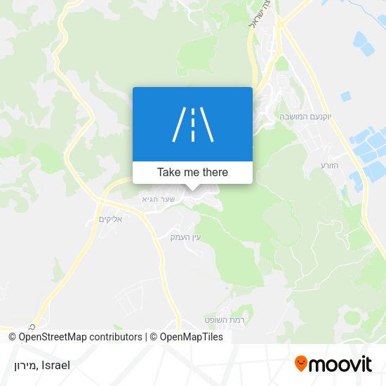 מירון map