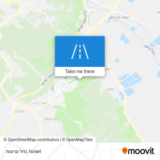 Карта נחל ערוגות