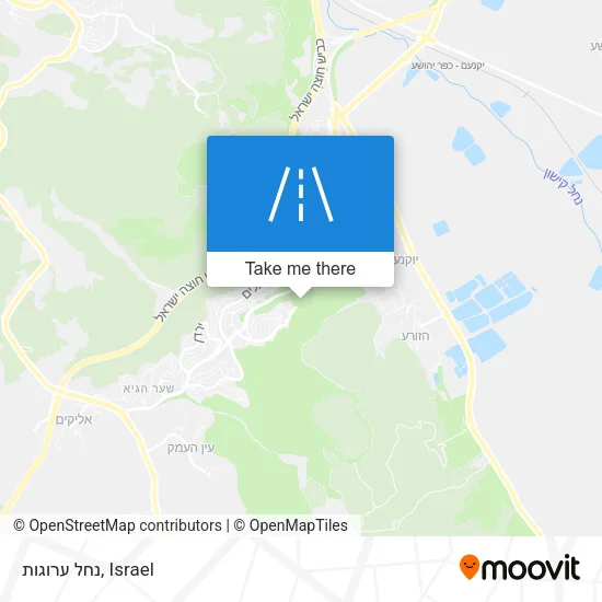 Карта נחל ערוגות