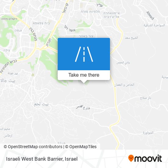 Israeli West Bank Barrier map
