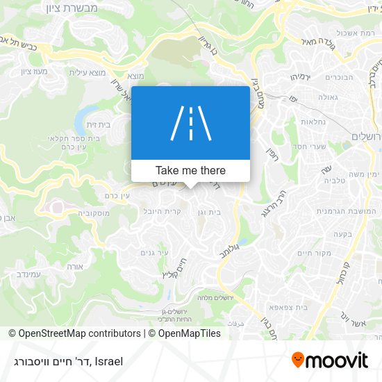 דר' חיים וויסבורג map