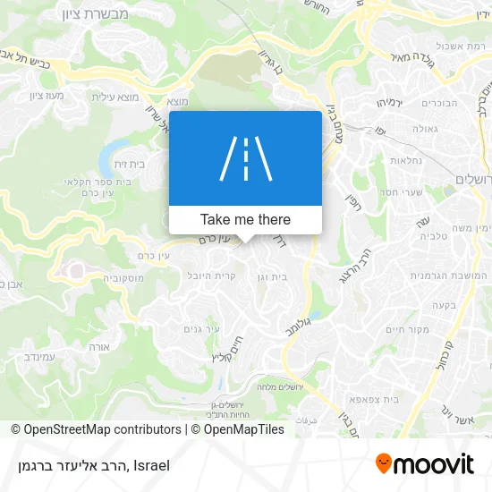 Карта הרב אליעזר ברגמן