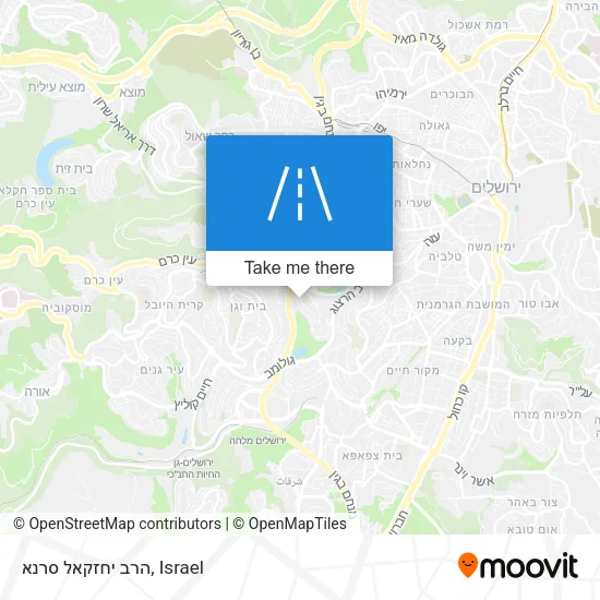 Карта הרב יחזקאל סרנא
