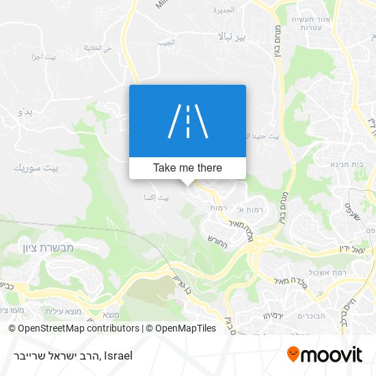 Карта הרב ישראל שרייבר