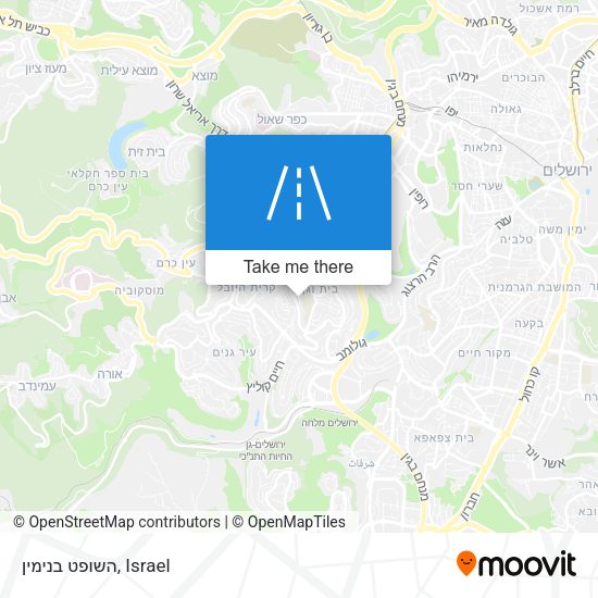 השופט בנימין map