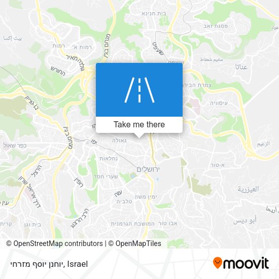 יוחנן יוסף מזרחי map