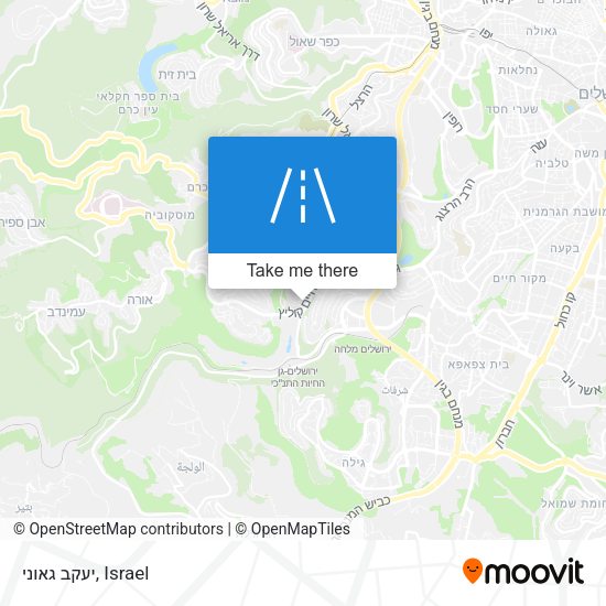 יעקב גאוני map