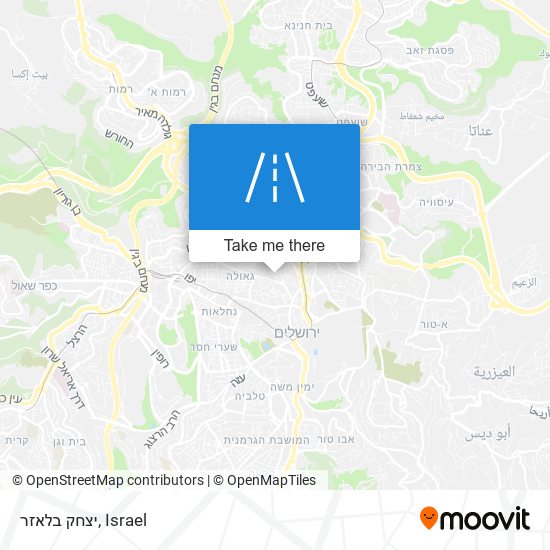 יצחק בלאזר map