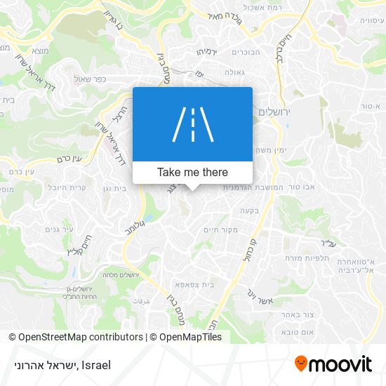 ישראל אהרוני map