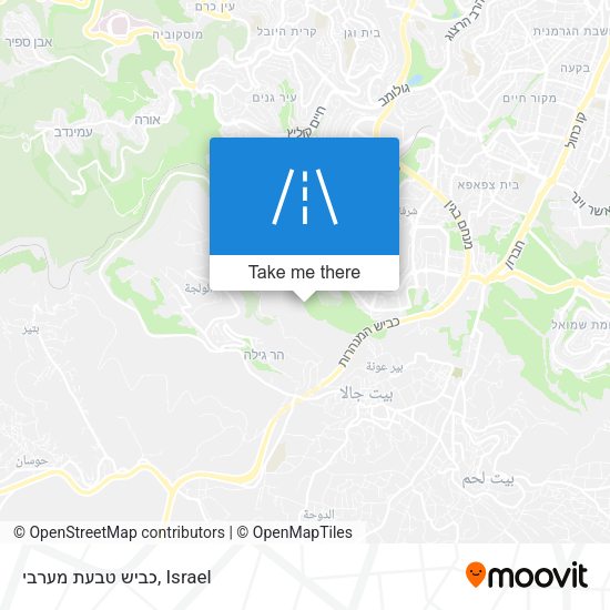 כביש טבעת מערבי map
