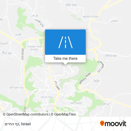כף החיים map