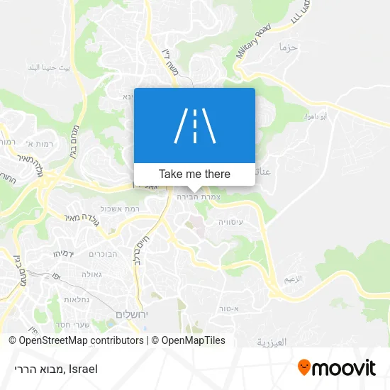 Карта מבוא הררי