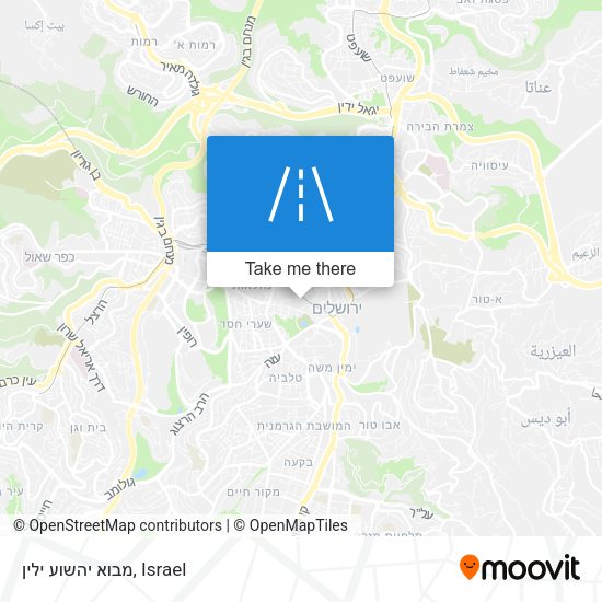 מבוא יהשוע ילין map