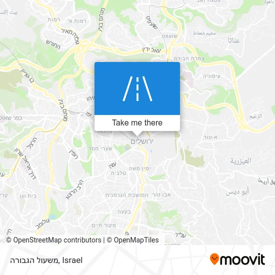 Карта משעול הגבורה