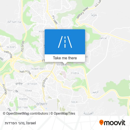 נהגי הפרדות map