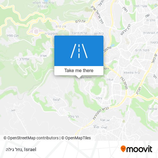 נחל גילה map