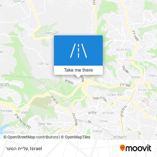 עליית הנוער map