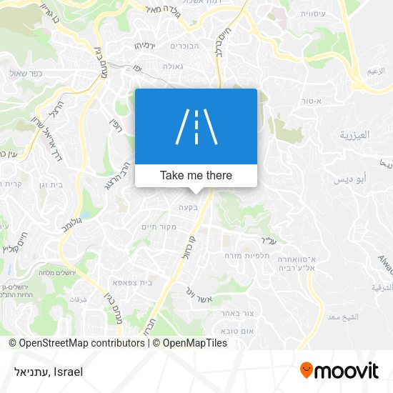 עתניאל map