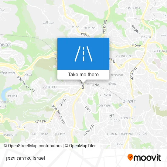 Карта שדרות ויצמן