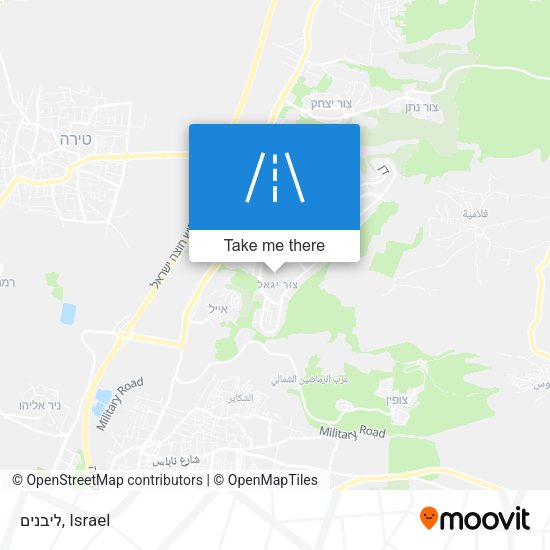 ליבנים map