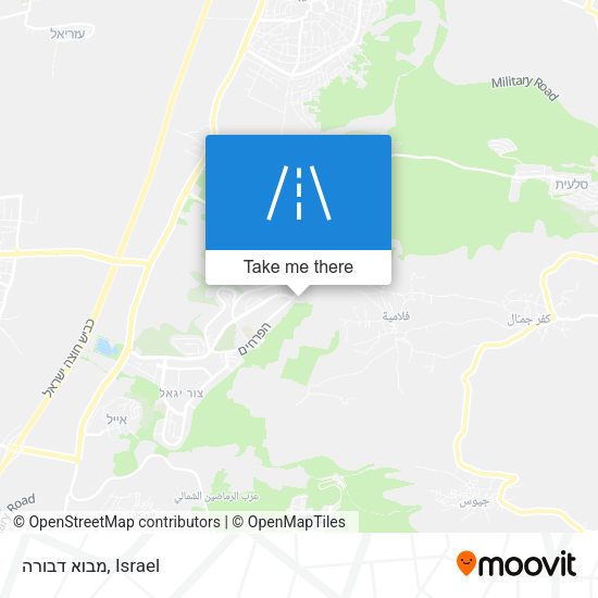 מבוא דבורה map