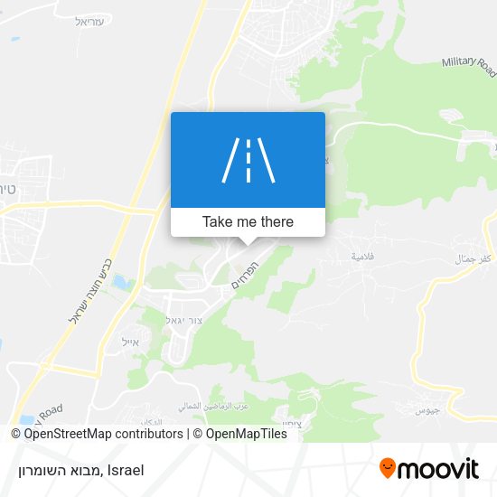מבוא השומרון map
