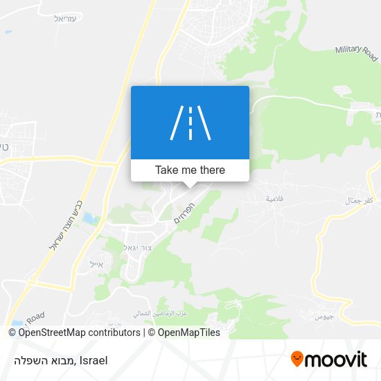 מבוא השפלה map