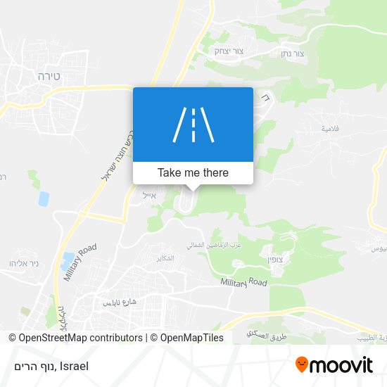 נוף הרים map
