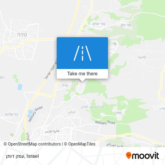 עמק דותן map