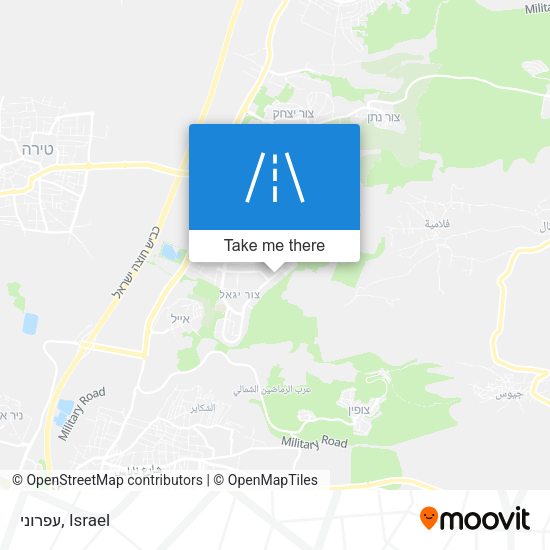 עפרוני map