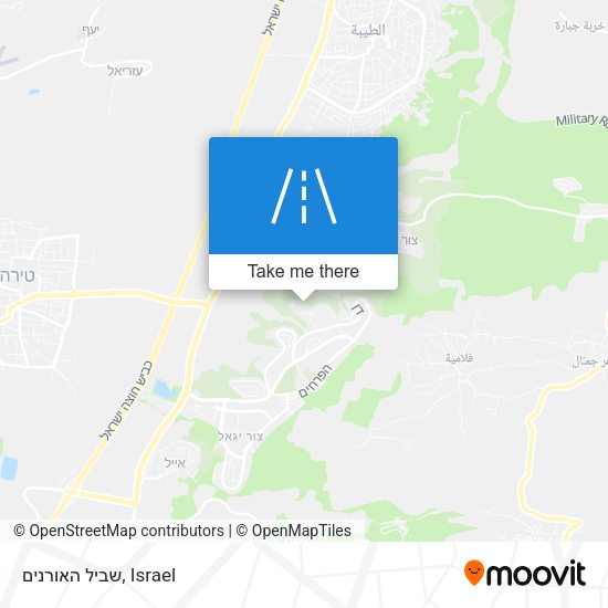 שביל האורנים map