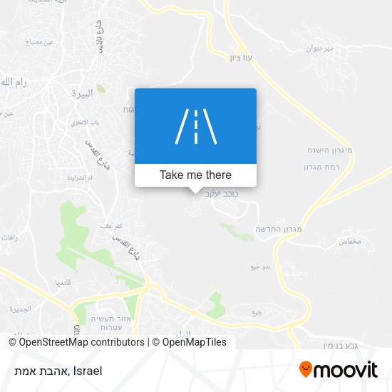 אהבת אמת map