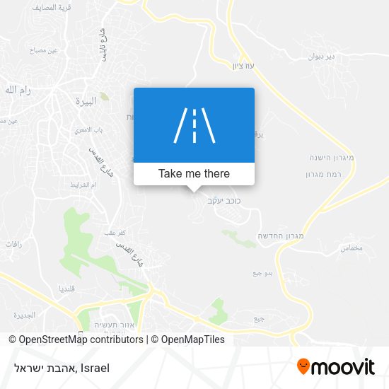 אהבת ישראל map