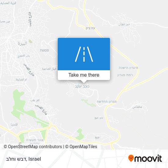 דבש וחלב map