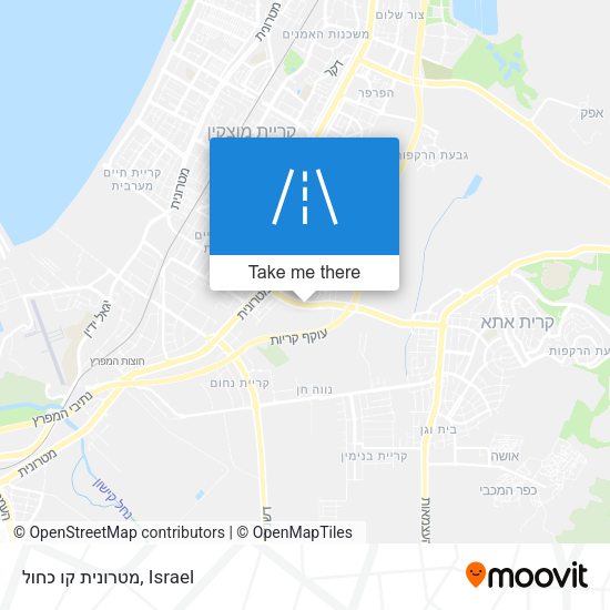 מטרונית קו כחול map
