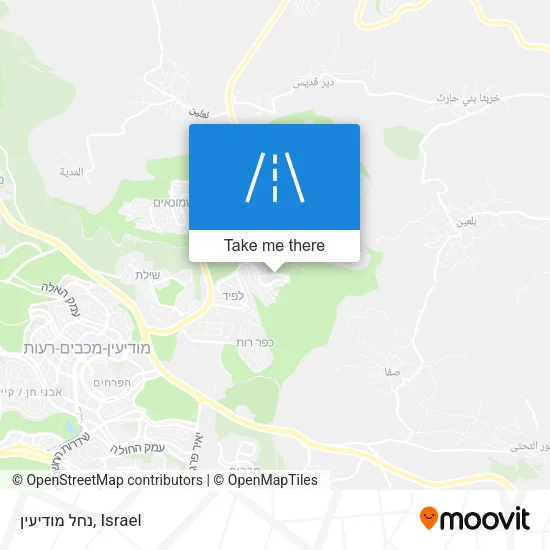 Карта נחל מודיעין