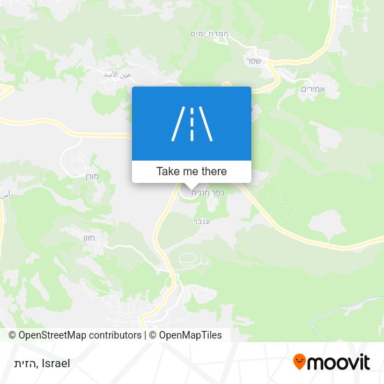 הזית map
