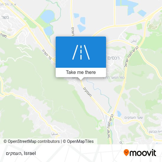העמקים map