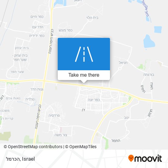 הכרמל map