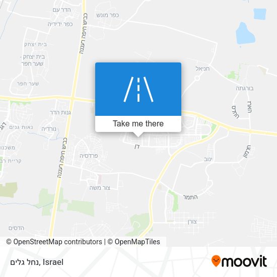 נחל גלים map