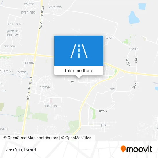 Карта נחל פולג